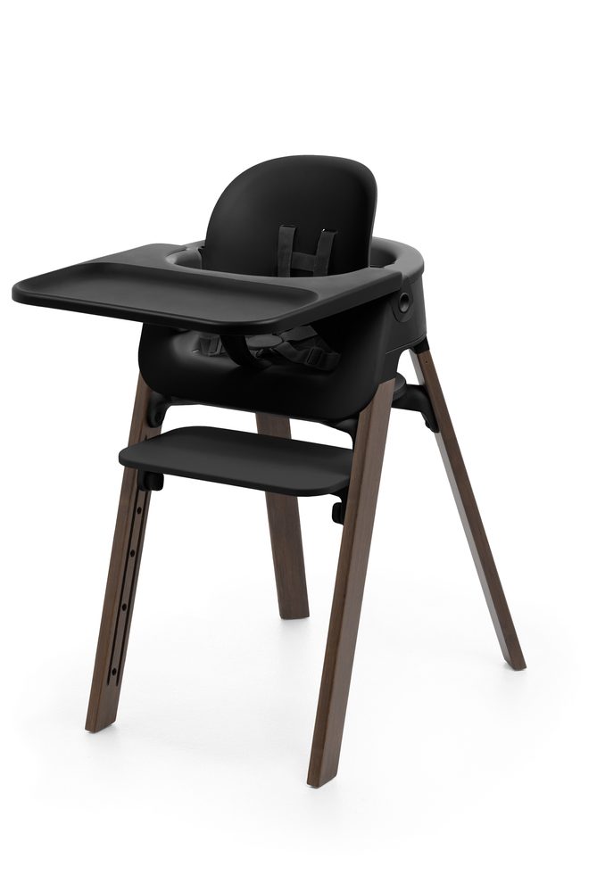 STOKKE® Steps™ Jídelní židlička - Black/Warm Brown