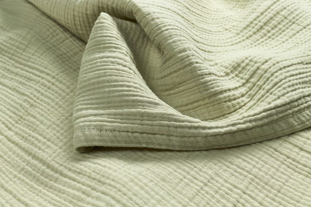 Meyco Mušelínová přikrývka 75x100 - Soft Olive (obrázek 3)