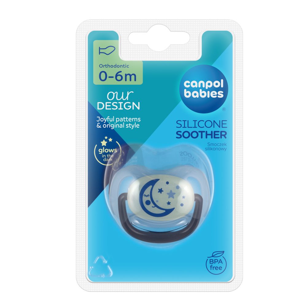 Canpol babies Dudlík silikonový anatomický NIGHT DREAMS 0-6m 1ks (obrázek 4)