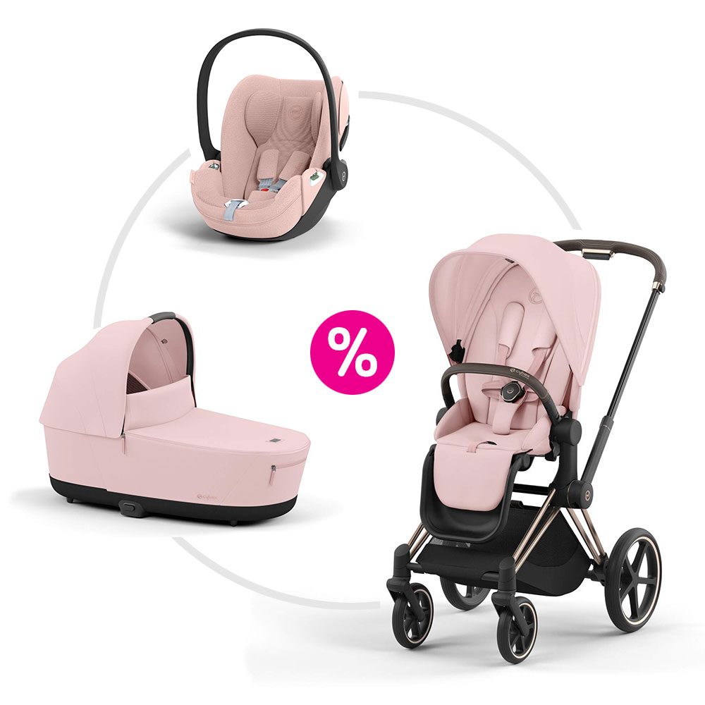 Cybex Priam 4.0 set podvozek + sportovní sezení + korba + autosedačka 2025 - Peach Pink