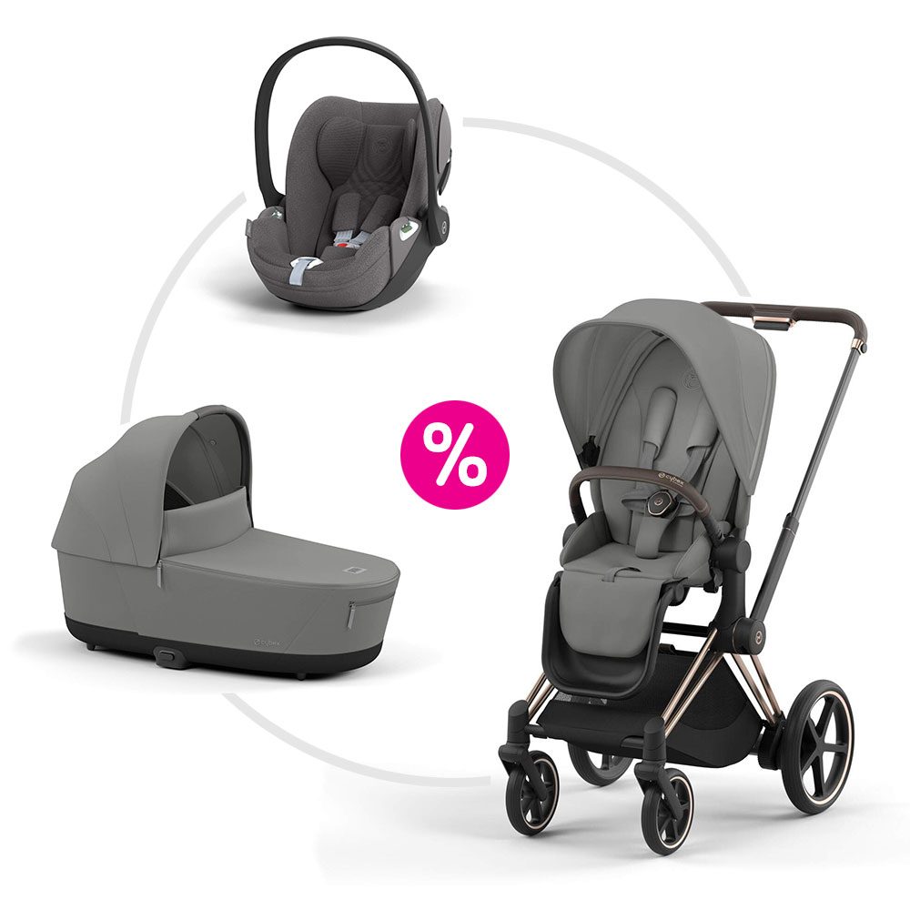 Cybex ePriam 4.0 set podvozek + sportovní sezení + korba + autosedačka 2025 - Mirage Grey
