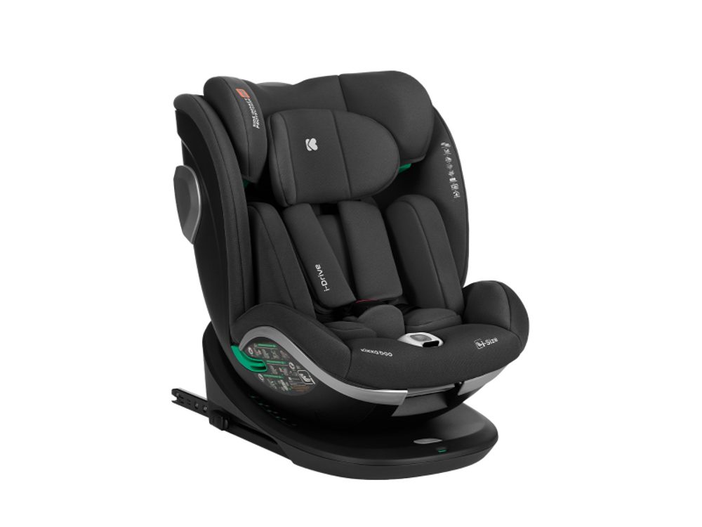 KikkaBoo Autosedačka 40-150 cm i-Drive i-SIZE Black