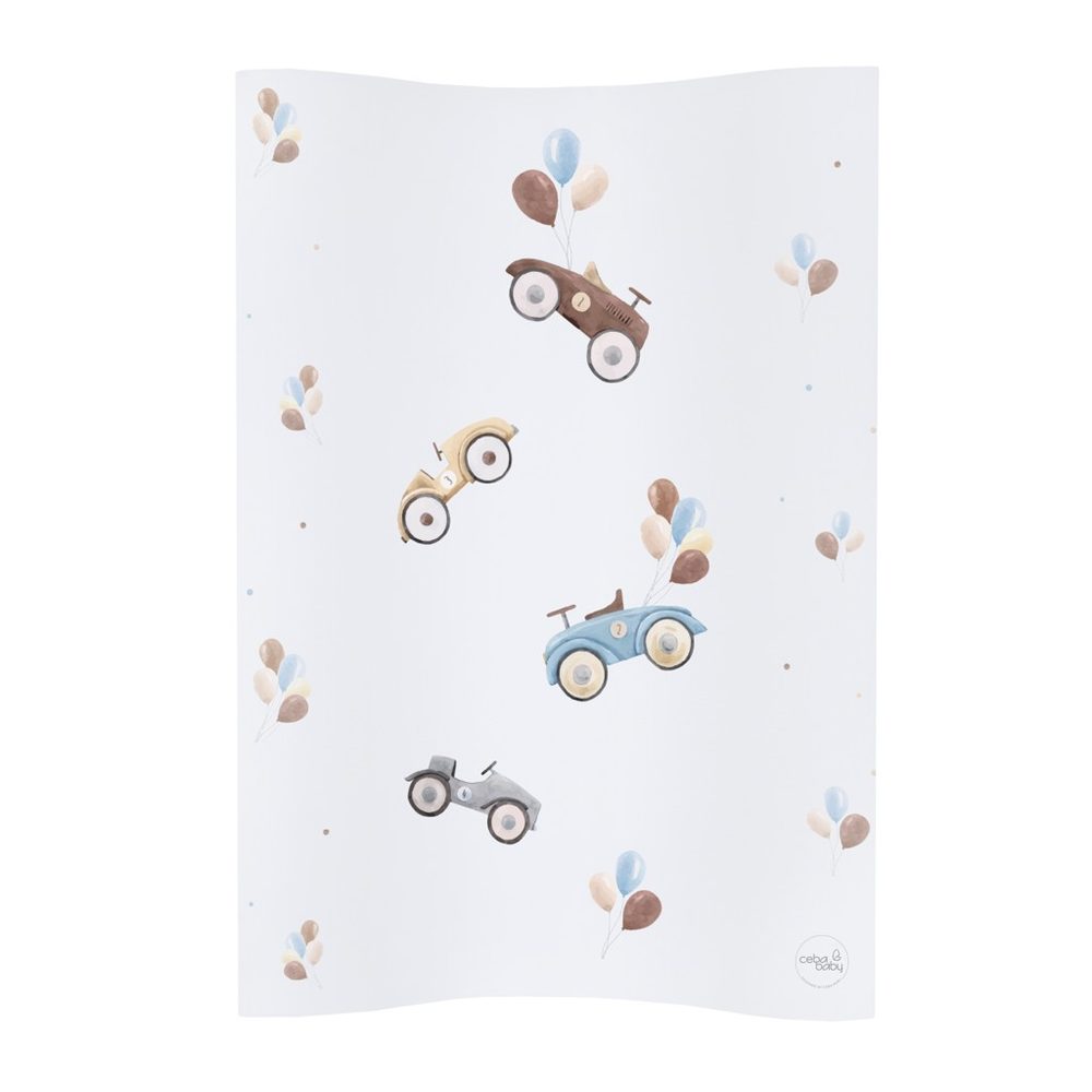 CEBA Podložka přebalovací 2-hranná měkká COSY (50x70) Dream puntíky bílá - CEBA Podložka přebalovací 2-hranná měkká COSY (50x70) Retro Cars