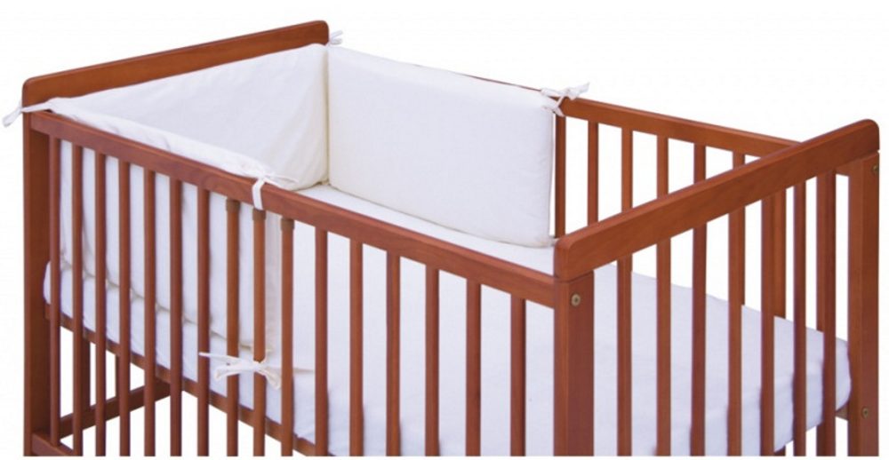 Scarlett Ochranný límec do postýlky 4-dílný Hugo bílý