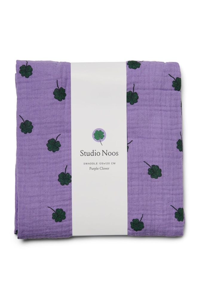Studio Noos SWADDLE ZAVINOVAČKA Print Large Purple Clover