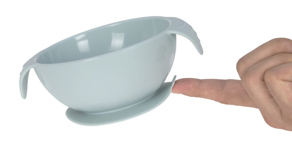 Lässig Bowl Silicone blue with suction pad (obrázek 4)