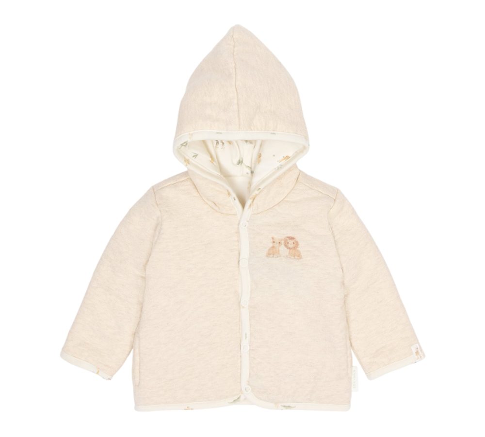 Little Dutch Kabátek oboustranný Safari Friends Vanilla vel. 68