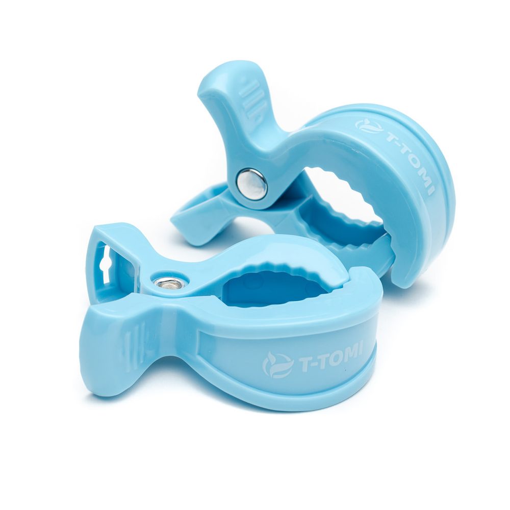 Levně T-Tomi Kočárkový kolíček 2ks - pastel blue