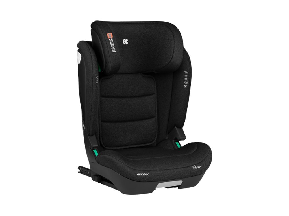 KikkaBoo Autosedačka 100-150 cm i-Scout i-SIZE Black