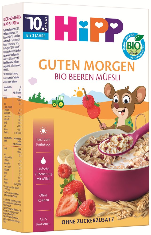 HiPP BIO Müsli s ovocem ze zahrádky 200 g