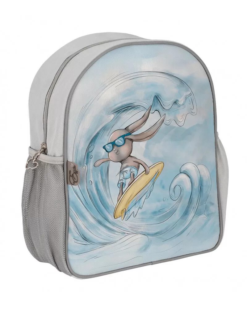 Dětský batoh Effik surfař, reflexní šedý, 8 l