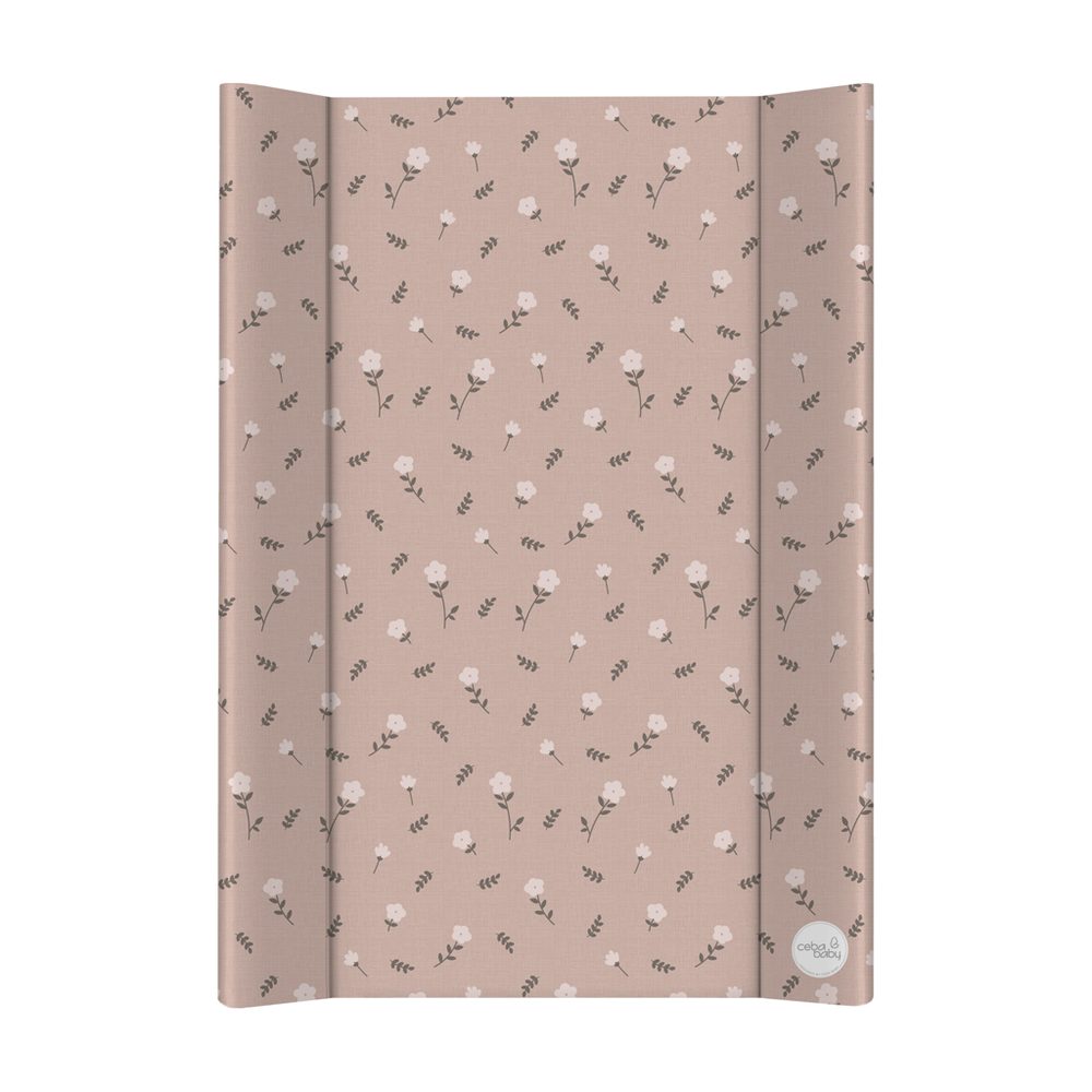 CEBA BABY Podložka přebalovací 2-hranná s pevnou deskou (50x70) Basic - Petite Blossoms