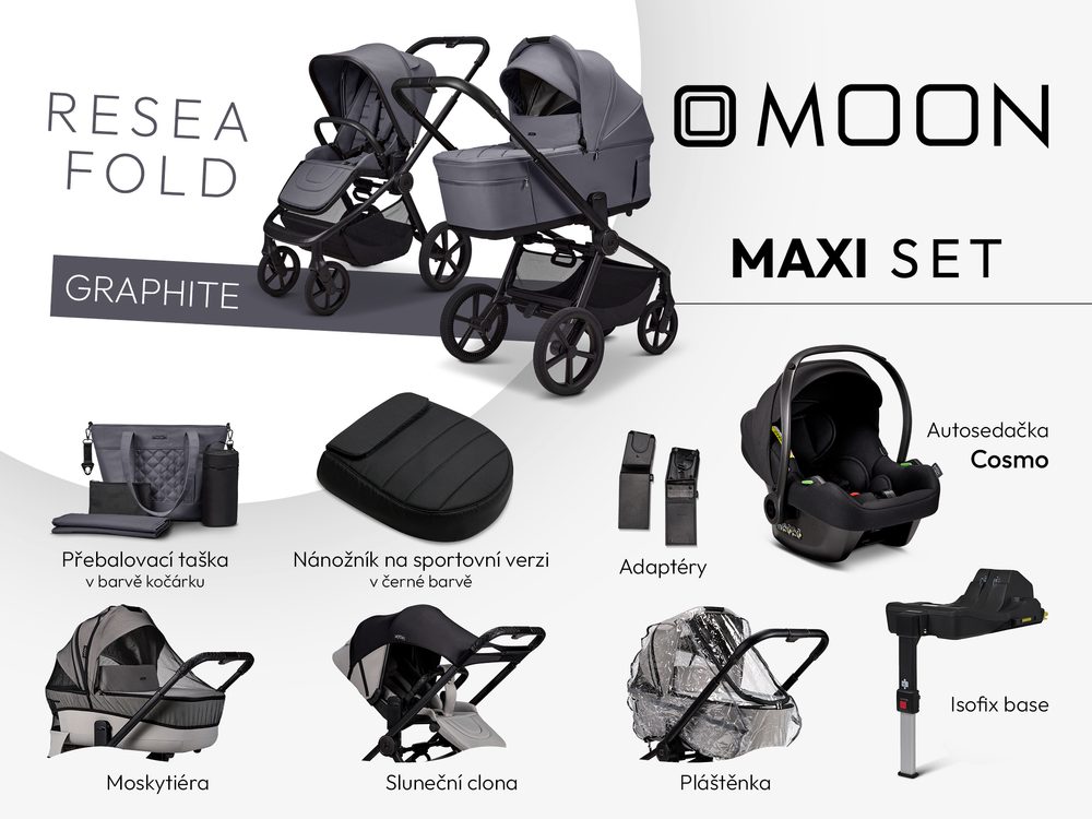 Moon ReSea FOLD maxi set - GRAPHITE