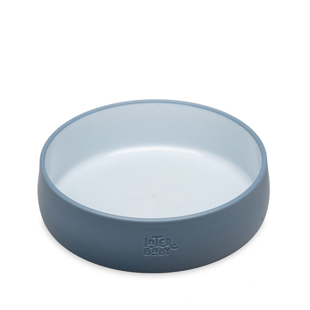Interbaby JÍDELNÍ SET silikonový - modrý (obrázek 8)