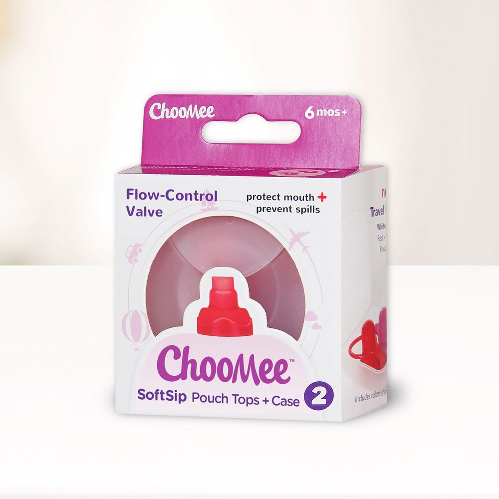 ChooMee SoftSip pítka na kapsičku 2ks v pouzdru - Red / Purple (obrázek 10)