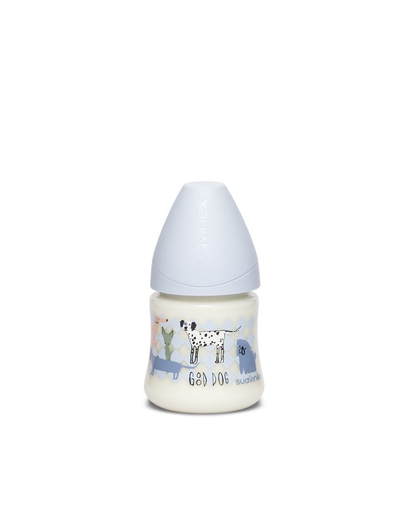 LÁHEV Kulatá savička LATEX 150 ml - MODRÝ PES