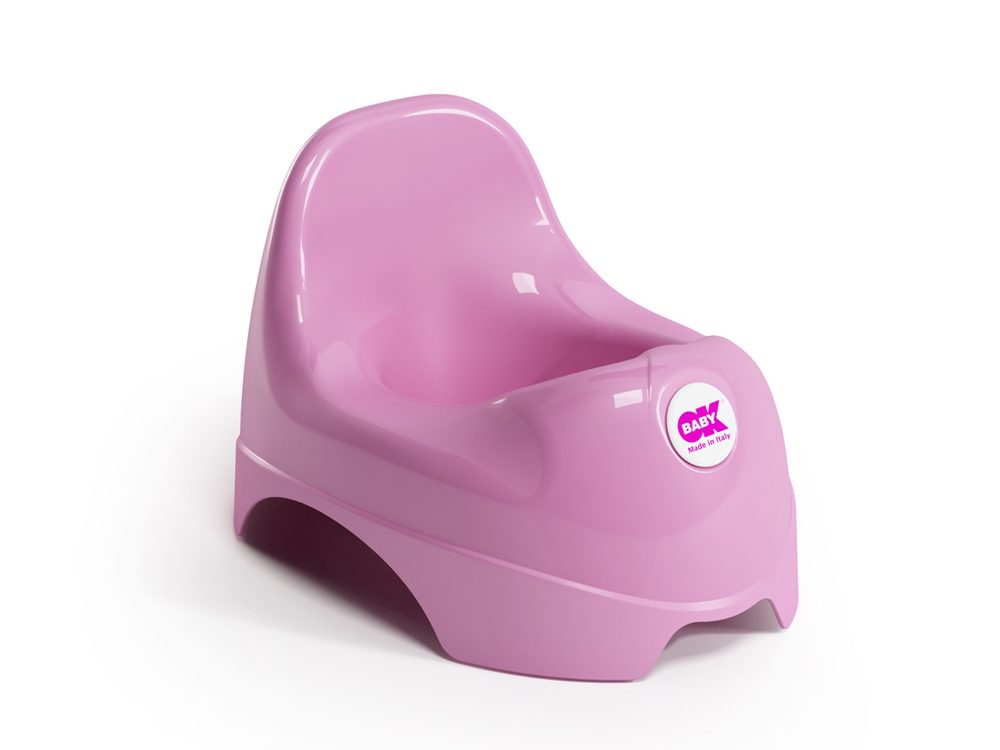 OK BABY Nočník Relax grey - OK BABY Nočník Relax pink