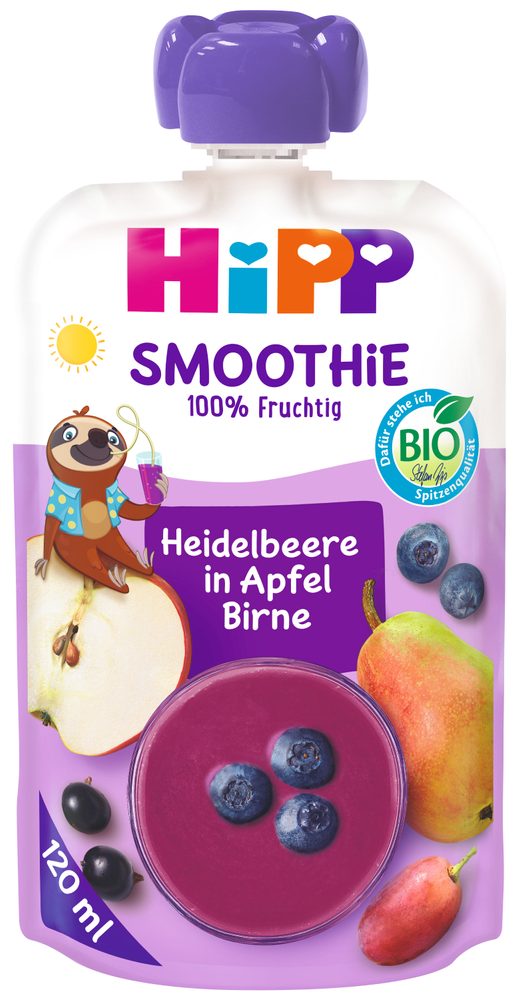 HiPP BIO Smoothie Jablko-Hruška-Borůvky