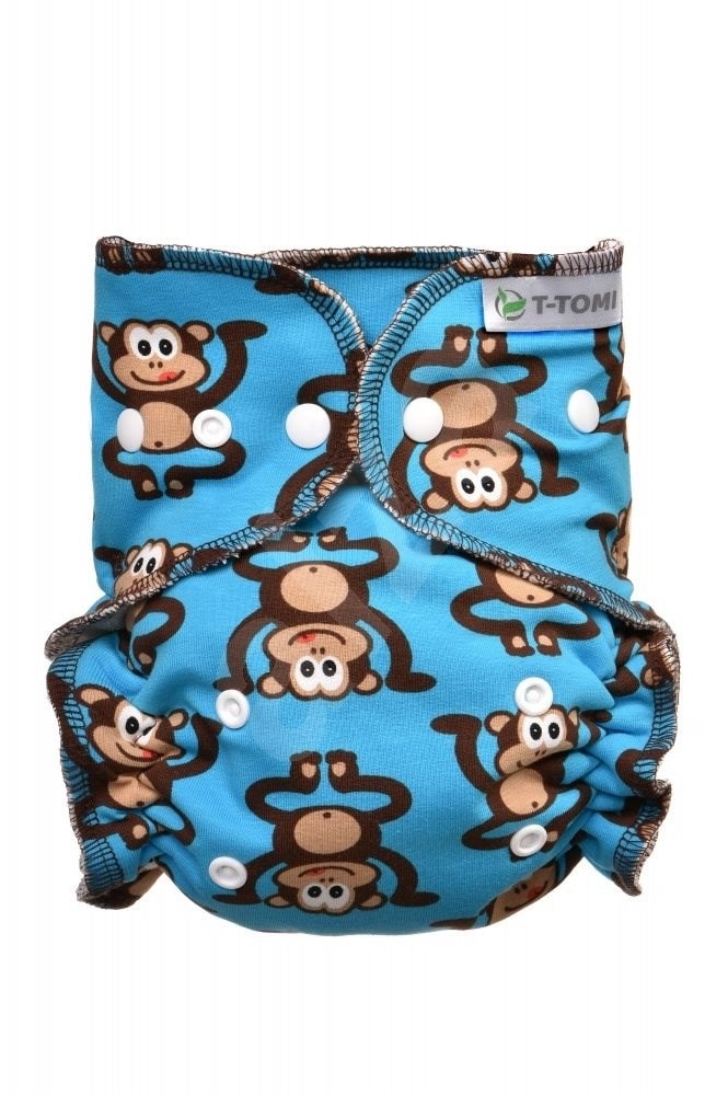 T-Tomi Kalhotková plena - set patentky - monkies