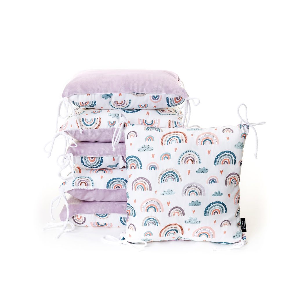 T-TOMI Polštářkový mantinel Rainbow, 6ks