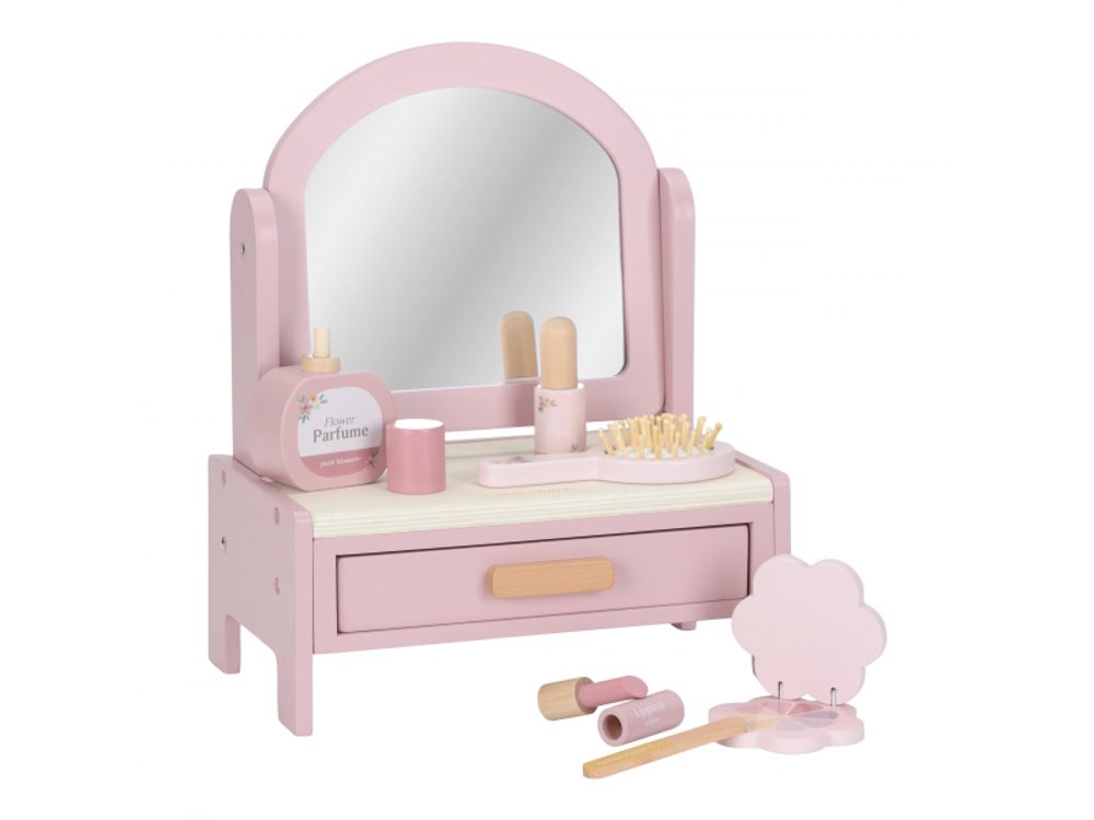 Little Dutch Toaletní stoleček dřevěný Pink