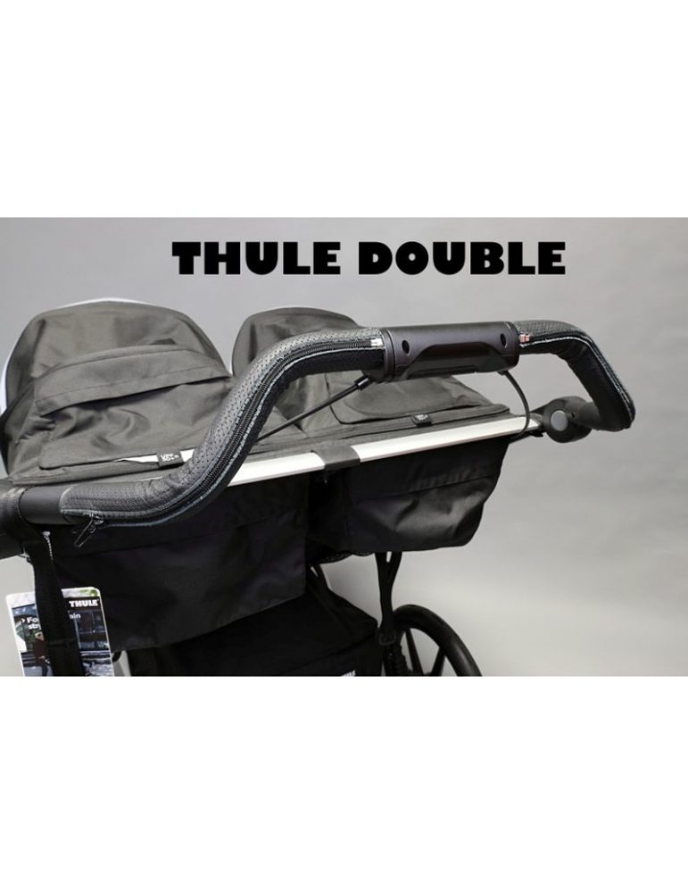 Kidiloo Kožený potah rodičovského madla Thule double