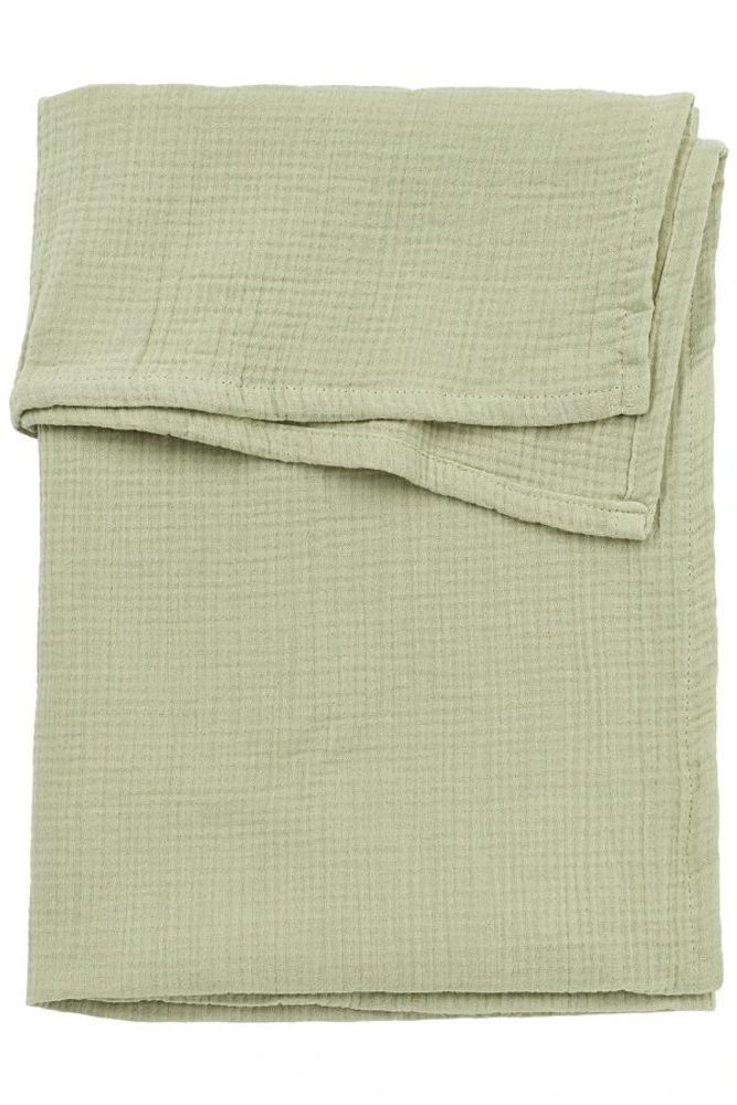 Meyco Mušelínová přikrývka 75x100 - Soft Olive