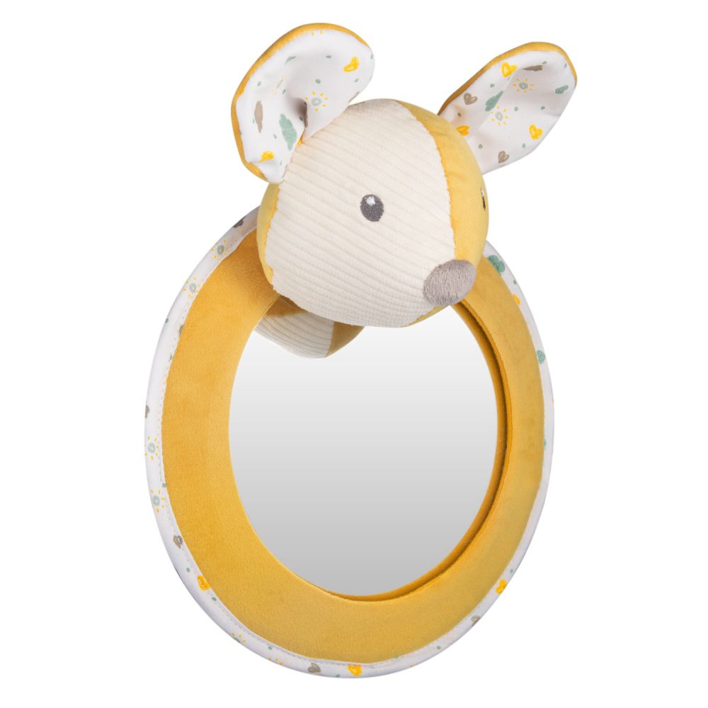 Canpol babies Hebký mazlíček se zrcátkem do auta MOUSE - autosedačky