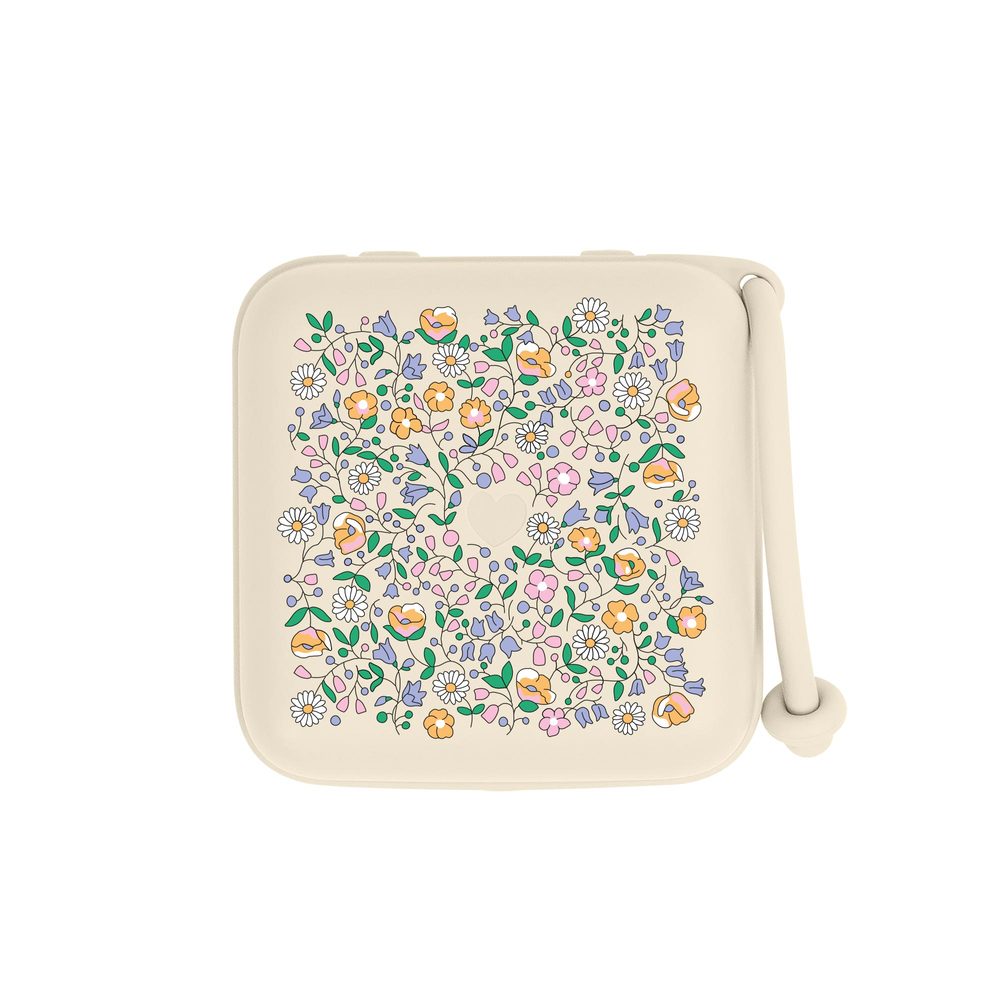 BIBS x LIBERTY krabička na dudlíky - Chloe Meadow Ivory