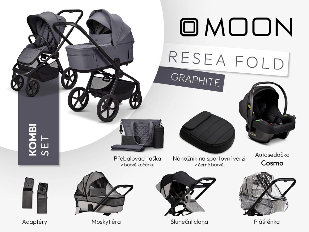 Moon ReSea FOLD kombi set - GRAPHITE