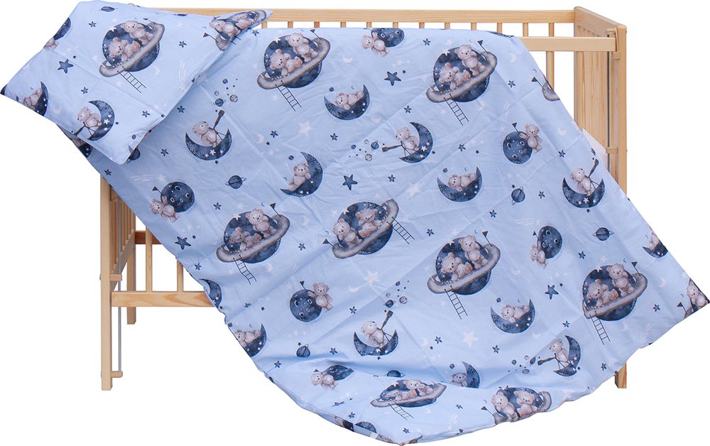 Scarlett Povlečení do postýlky 2dílné Scarlett Arbas 135x100cm modrá