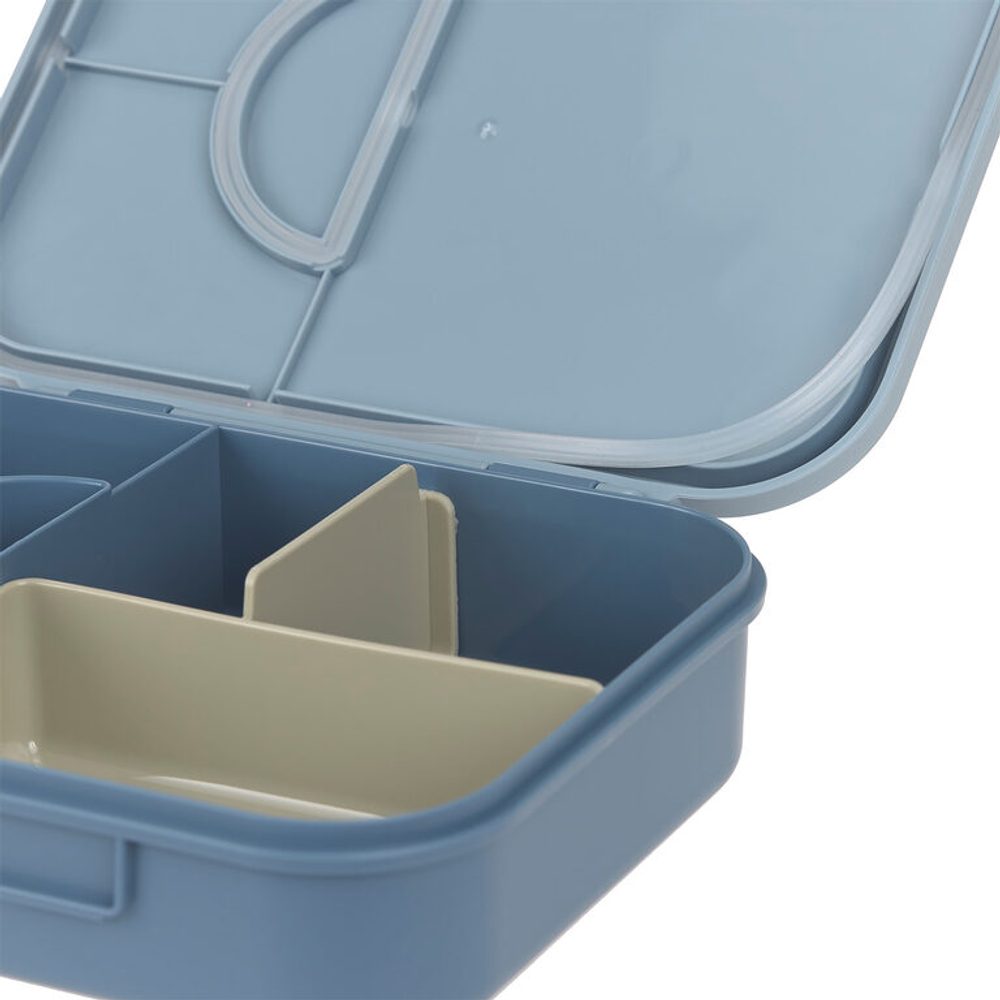LÄSSIG Lunchbox Bento Pattern Party blue/green (obrázek 4)