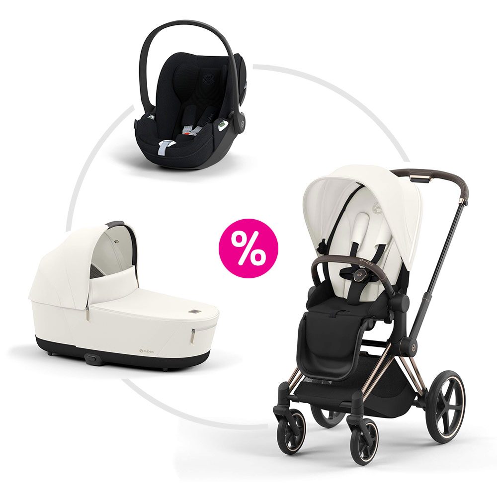 Cybex Priam 4.0 set podvozek + sportovní sezení + korba + autosedačka 2025 - Off White