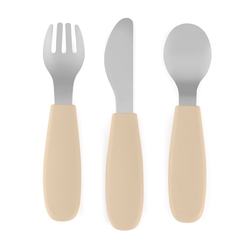 PETITE&MARS Sada příborů s nerezové oceli Take&Match Desert Sand 12m+