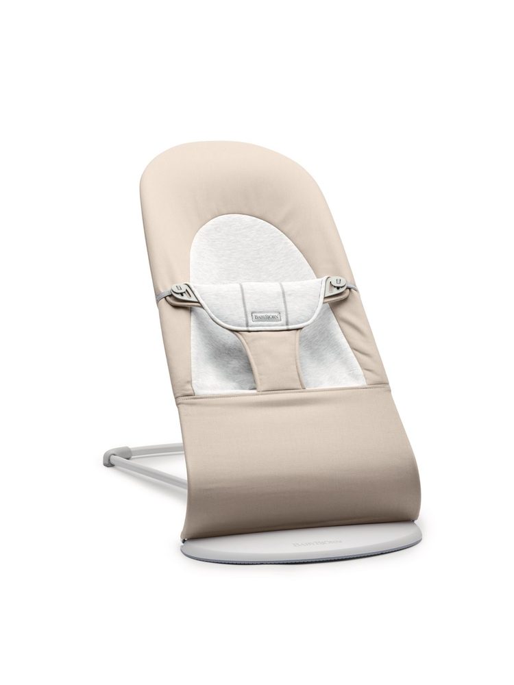 Babybjörn Lehátko Balance SOFT Woven Beige / Grey Jersey