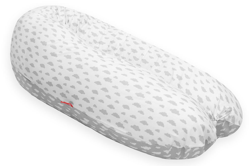 Scamp Kojící polštář 155x30 (LittleCloudsGrayWhite)