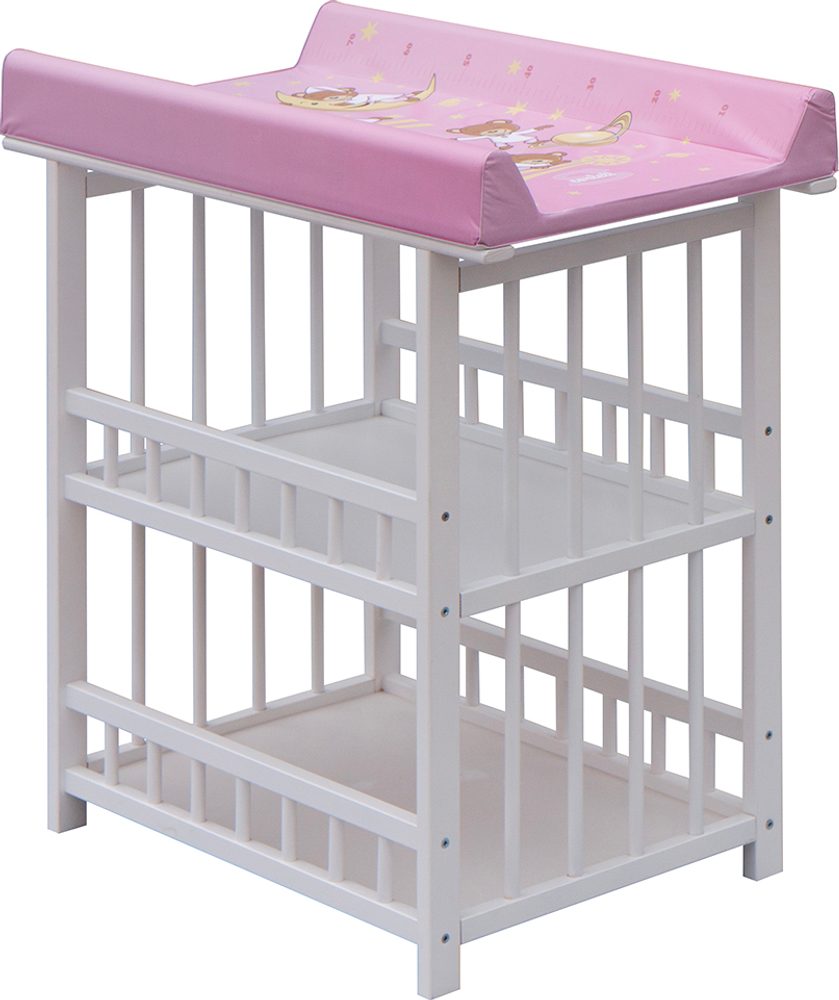 Scarlett Přebalovací pult Jáš Bílý Galaxy Růžové