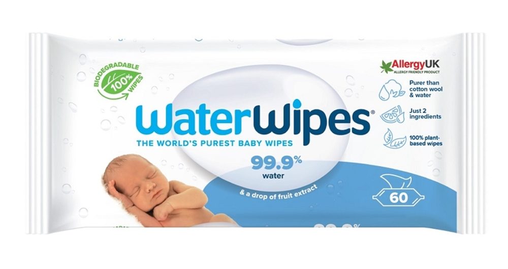 WaterWipes 100% BIO odbouratelné ubrousky 60ks
