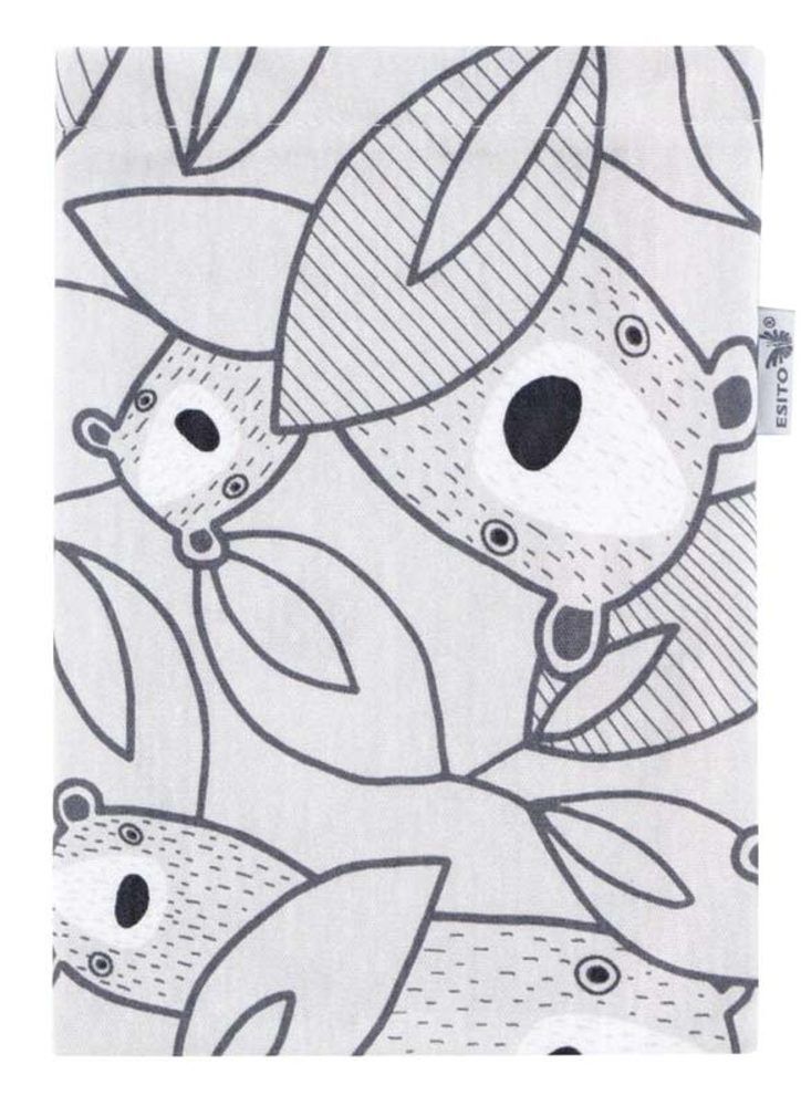 ESITO Žínka bavlna úplet Jersey Brumla šedá - šedá / 19 x 14 cm