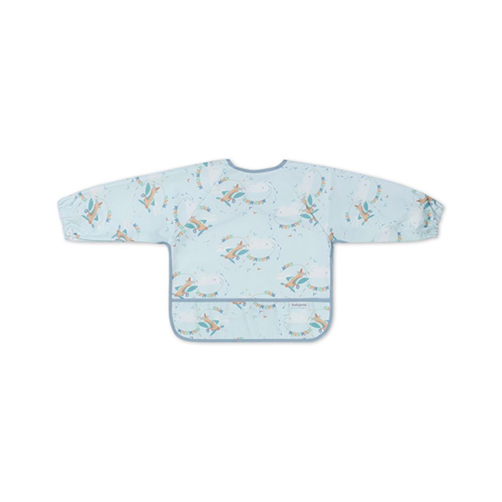 Levně BABYONO Bryndák s dlouhým rukávem Garden 74 x 36cm, 6m+ - BABYONO Bryndák s dlouhým rukávem Plane 74x36 cm, 6m-2r
