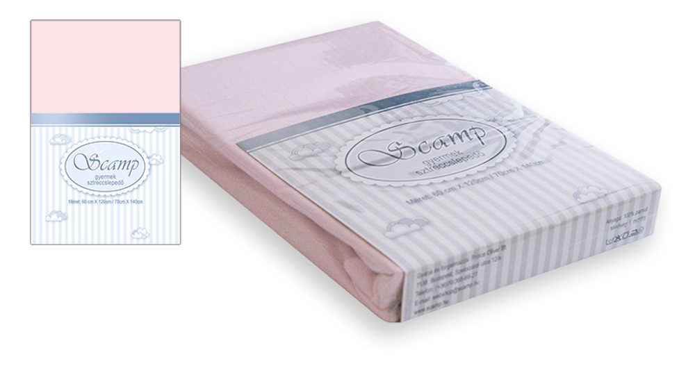 Scamp Prostěradlo 120/60-140/70 (Růžová)