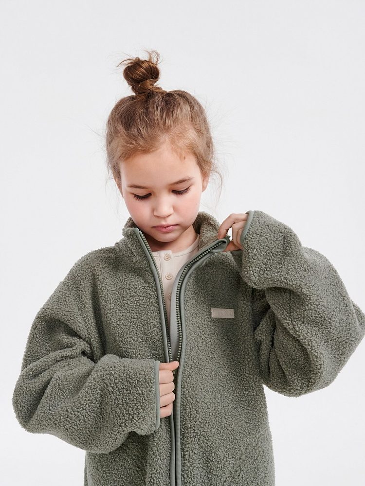 LEOKID Fleecová bunda Theo Vetiver Green vel. 104 (obrázek 18)