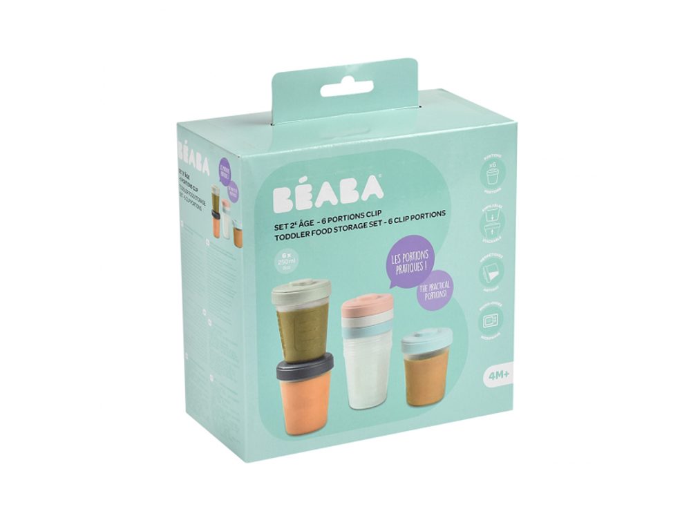 Beaba Sada kelímků na jídlo 6x 250ml (obrázek 4)