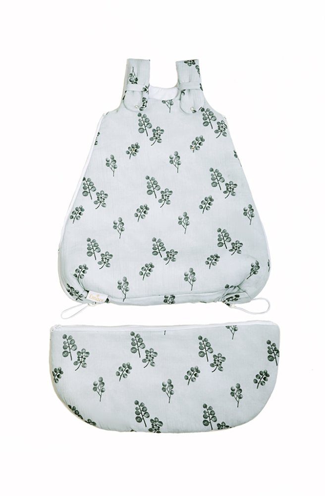 Emitex Rostoucí spací pytel MUŠELÍN Grey Blooms