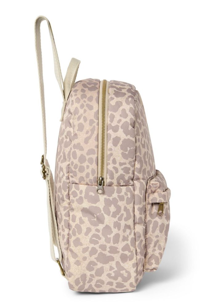 Studio Noos Puffy Midi BACKPACK batůžek s přední kapsou Cream Leopard (obrázek 3)