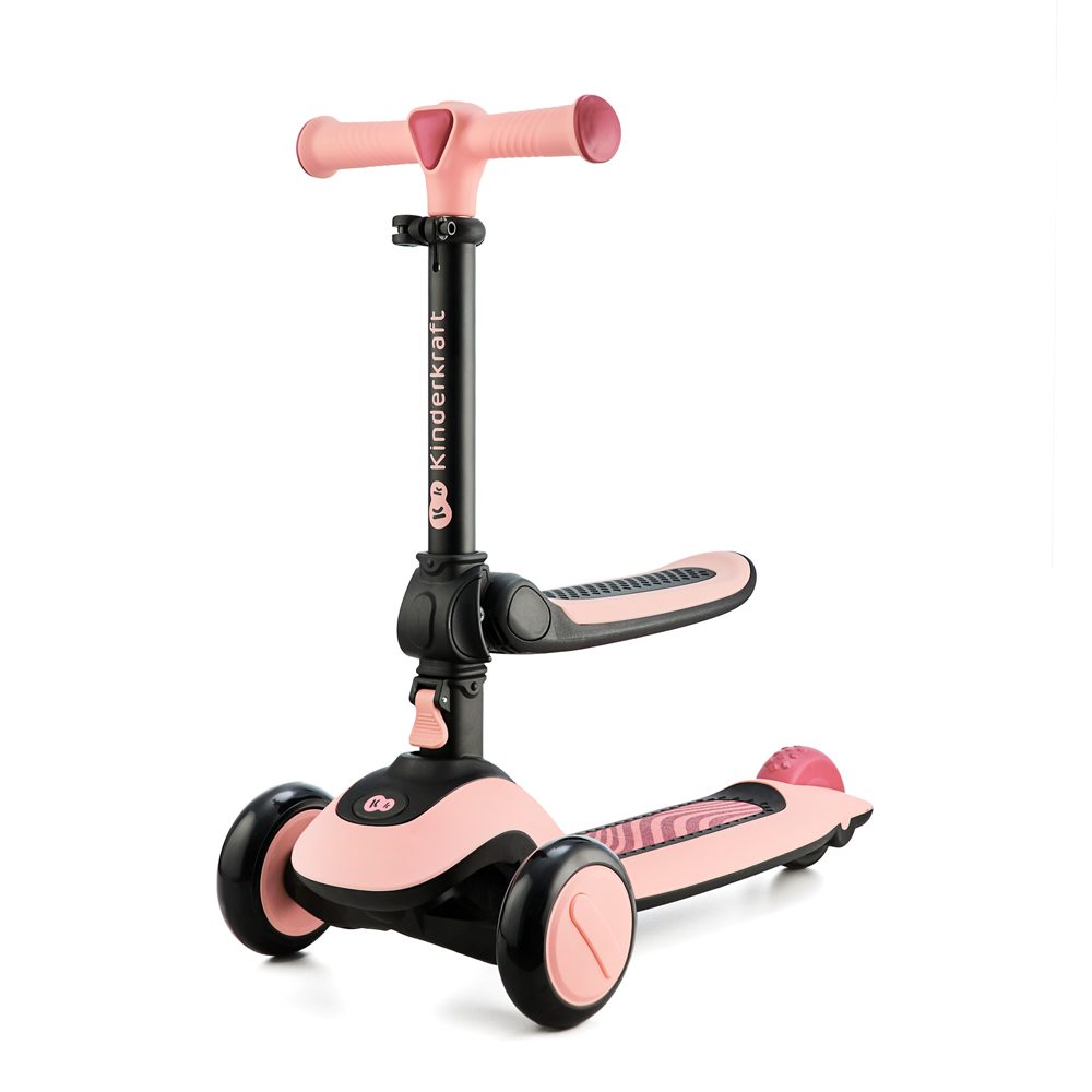 Kinderkraft Odrážedlo a koloběžka 2v1 Halley - Rose pink