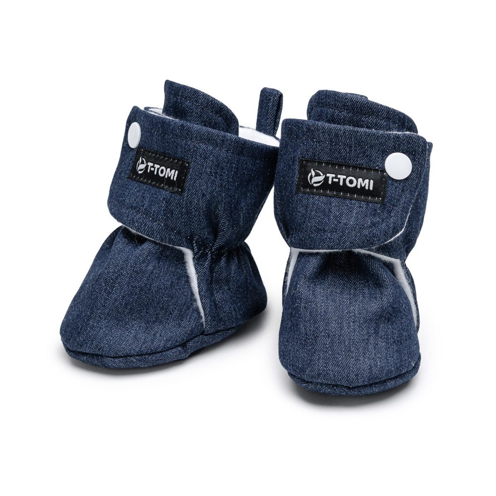 T-Tomi Capáčky DENIM - Navy (3-6 měsíců)