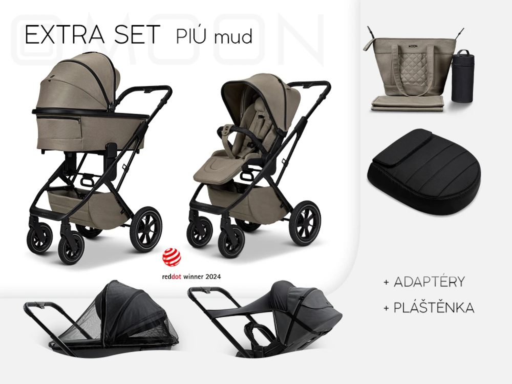 Moon PIÚ Extra set Black matt - MUD