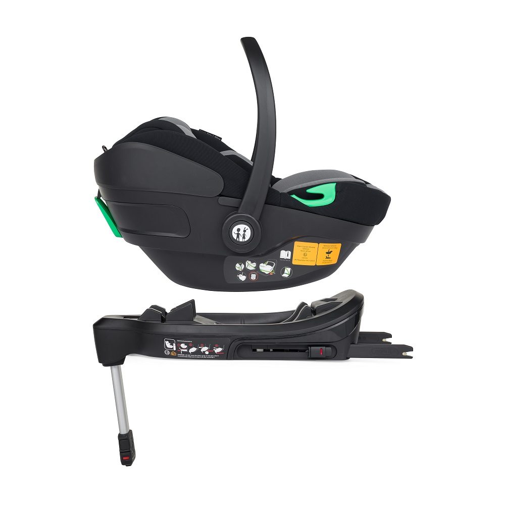 PETITE&MARS Autosedačka Core Pro i-Size Black Grey 40,87cm (0-13 kg) + Báze