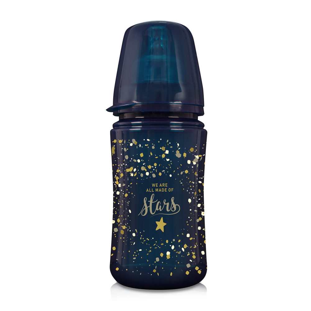 LOVI Lahev 240ml Stardust modrá